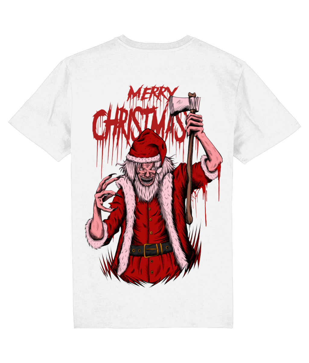 Merry Christmas White Back Print T-Shirt